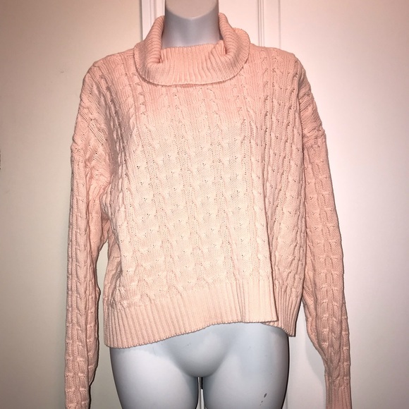 Sweaters - PINK TURTLE NECK SWEATER